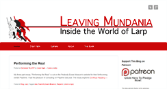 Desktop Screenshot of leavingmundania.com