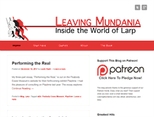 Tablet Screenshot of leavingmundania.com